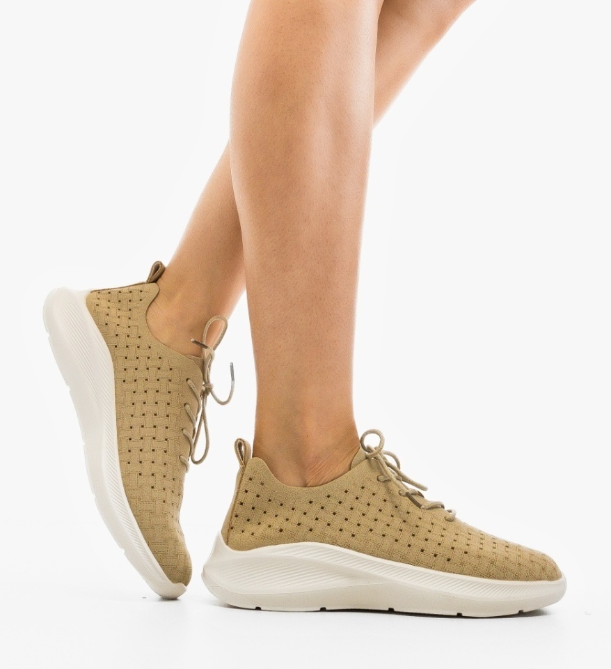 Sneakers dama Lau Khaki - Img 4