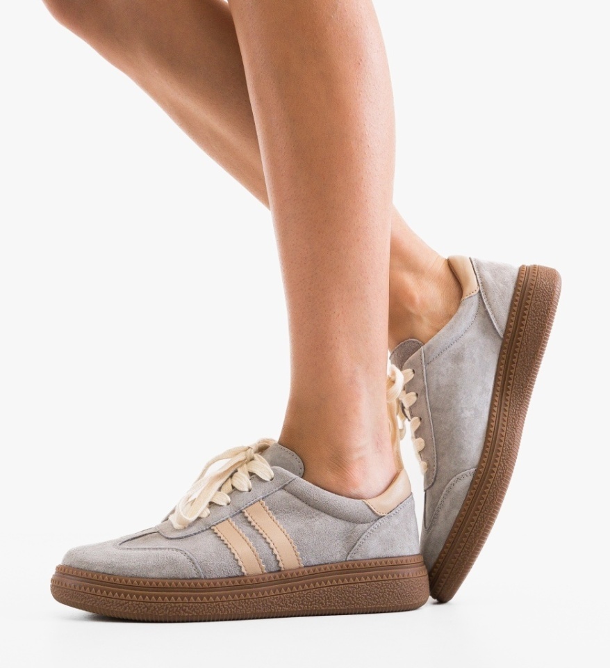 Sneakers dama Marok Gri - Img 3