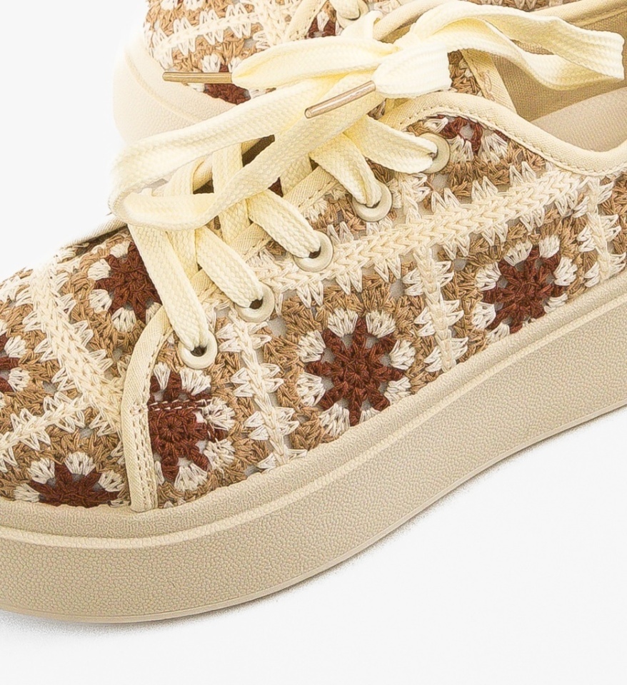 Sneakers dama Maxima Bej - Img 2
