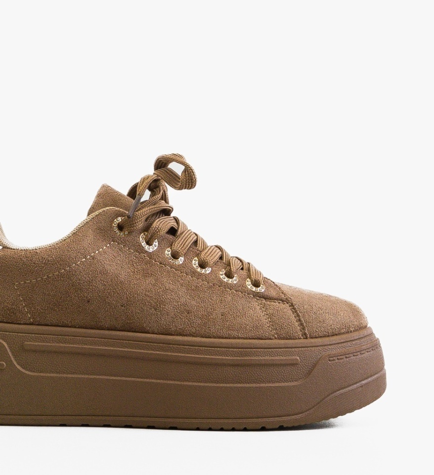 Sneakers dama Merui Khaki - Img 3