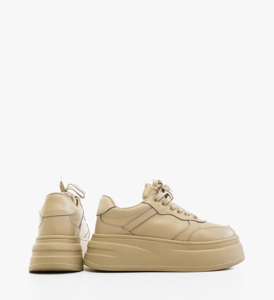Sneakers dama Momda Bej - Img 4