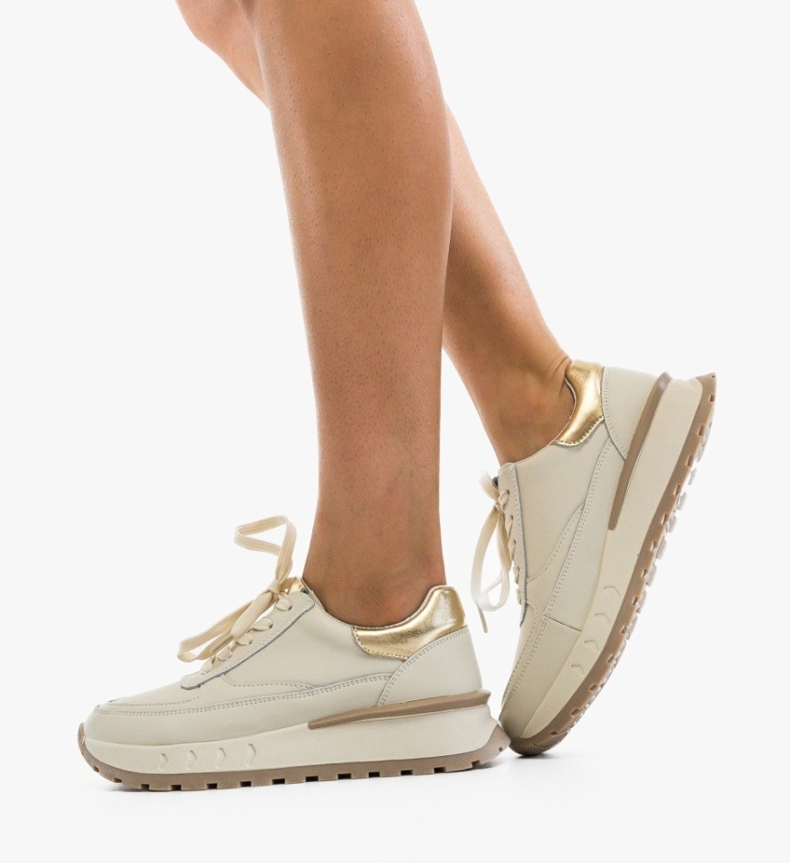 Sneakers dama Myrya Bej - Img 2