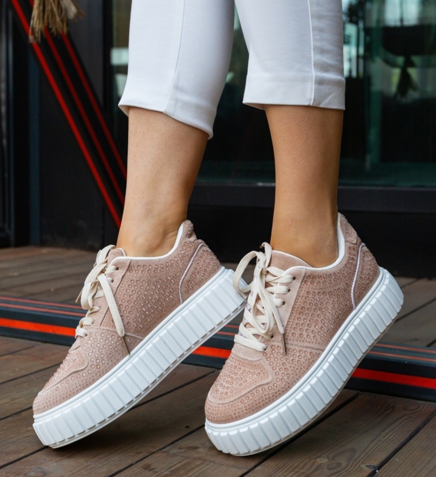 Sneakers dama Nirat Khaki - Img 5