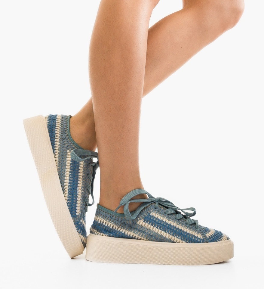 Sneakers dama Reinbou Albastri - Img 5