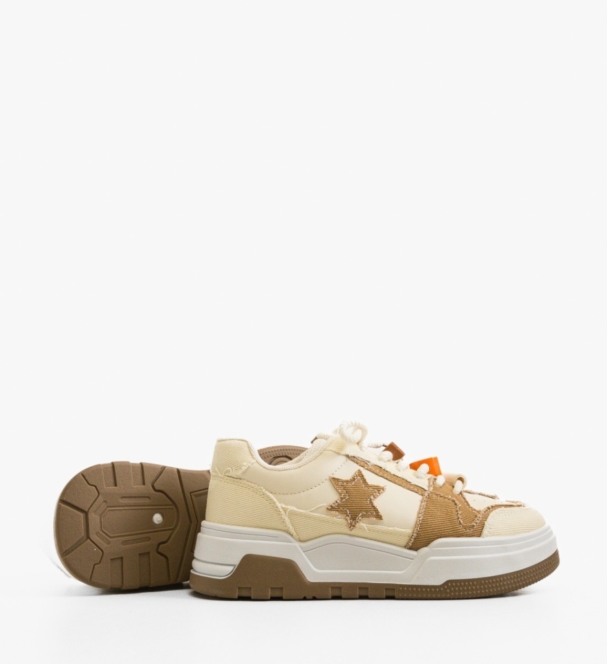 Sneakers dama Rilas Bej - Img 4