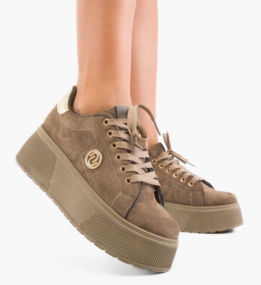 Sneakers dama Ryban Khaki - Img 4