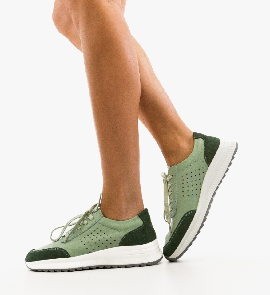 Sneakers dama Trybary Verzi - Img 6