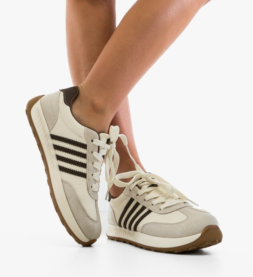 Sneakers dama Uffy Bej 2 - Img 4
