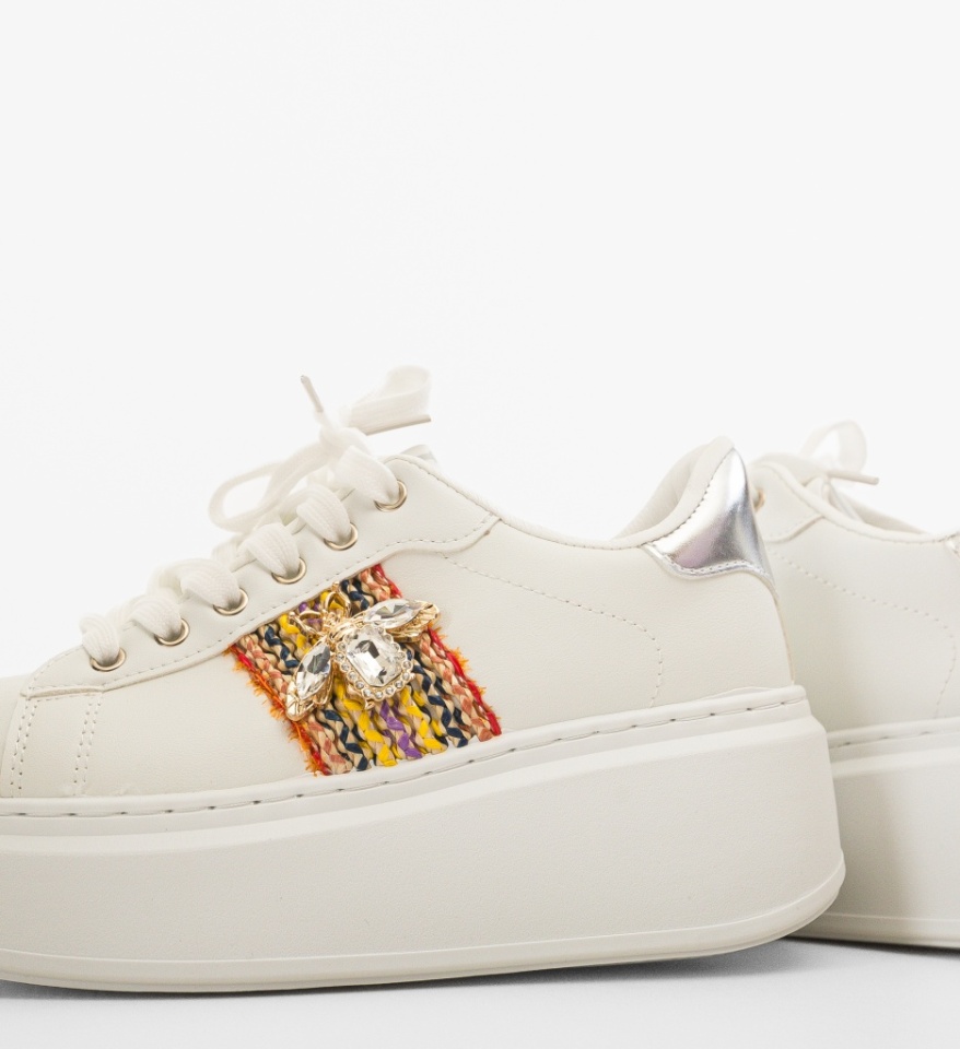 Sneakers dama Wayne Argintii - Img 2