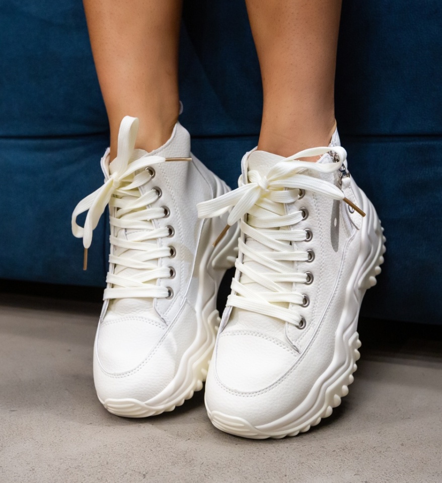 Sneakers dama Yevro Bej - Img 3