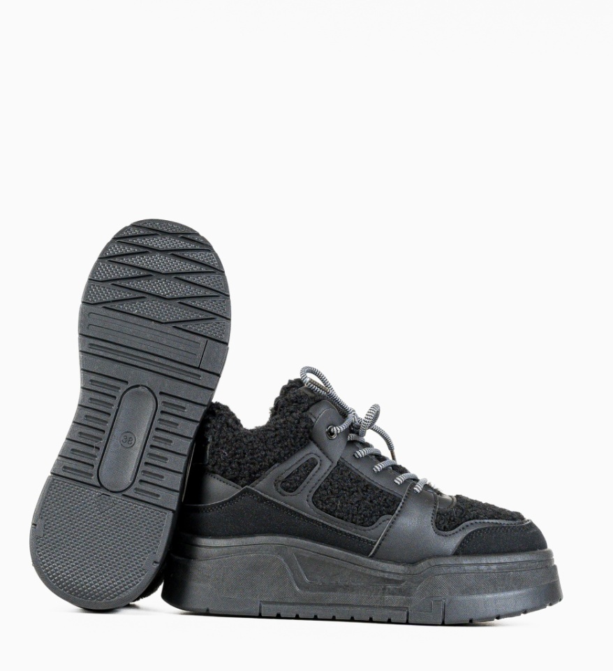 Sneakersi dama Pupujen Negre - Img 3