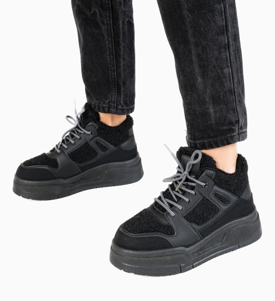 Sneakersi dama Pupujen Negre - Img 6