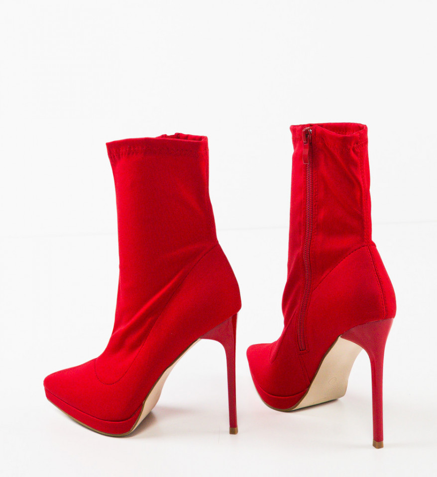 Botine dama Scarl Rosii - Img 2