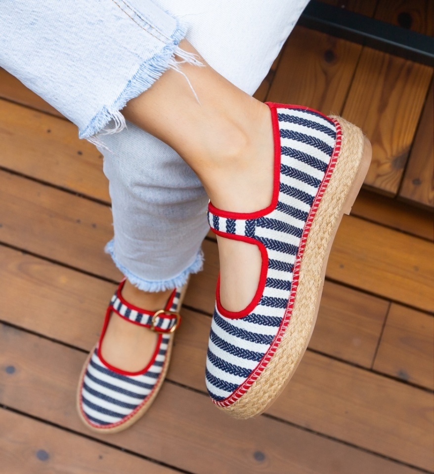 Espadrile dama Gamny Albastri - Img 2