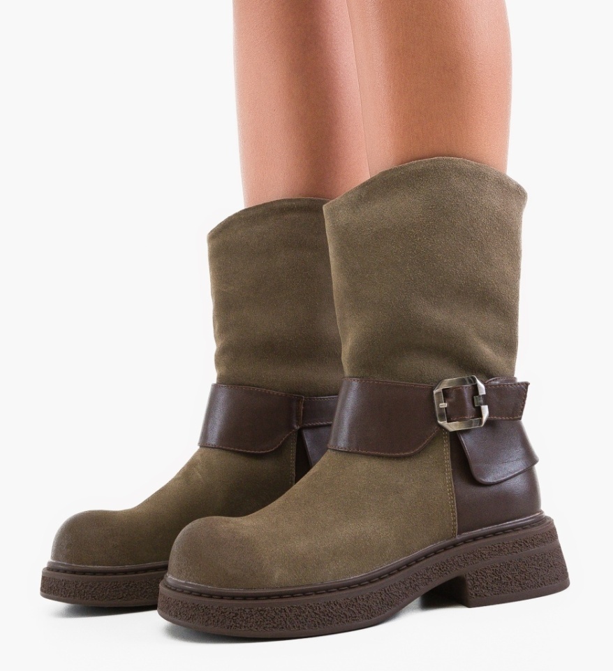 Ghete dama Opal Khaki - Img 5