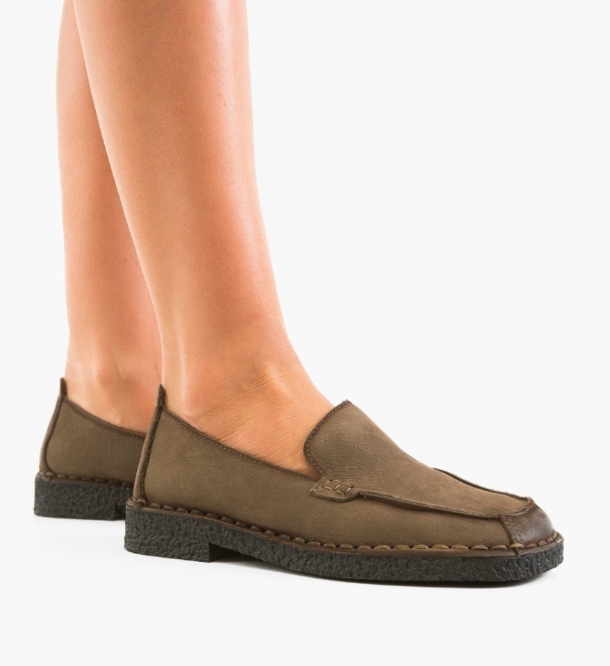 Mocasini dama Linco Khaki - Img 5