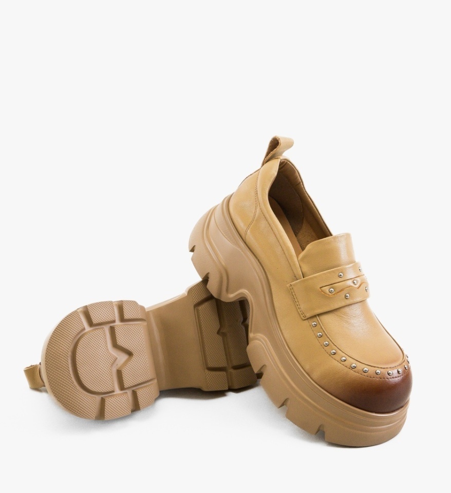 Pantofi Casual Allen Bej - Img 3