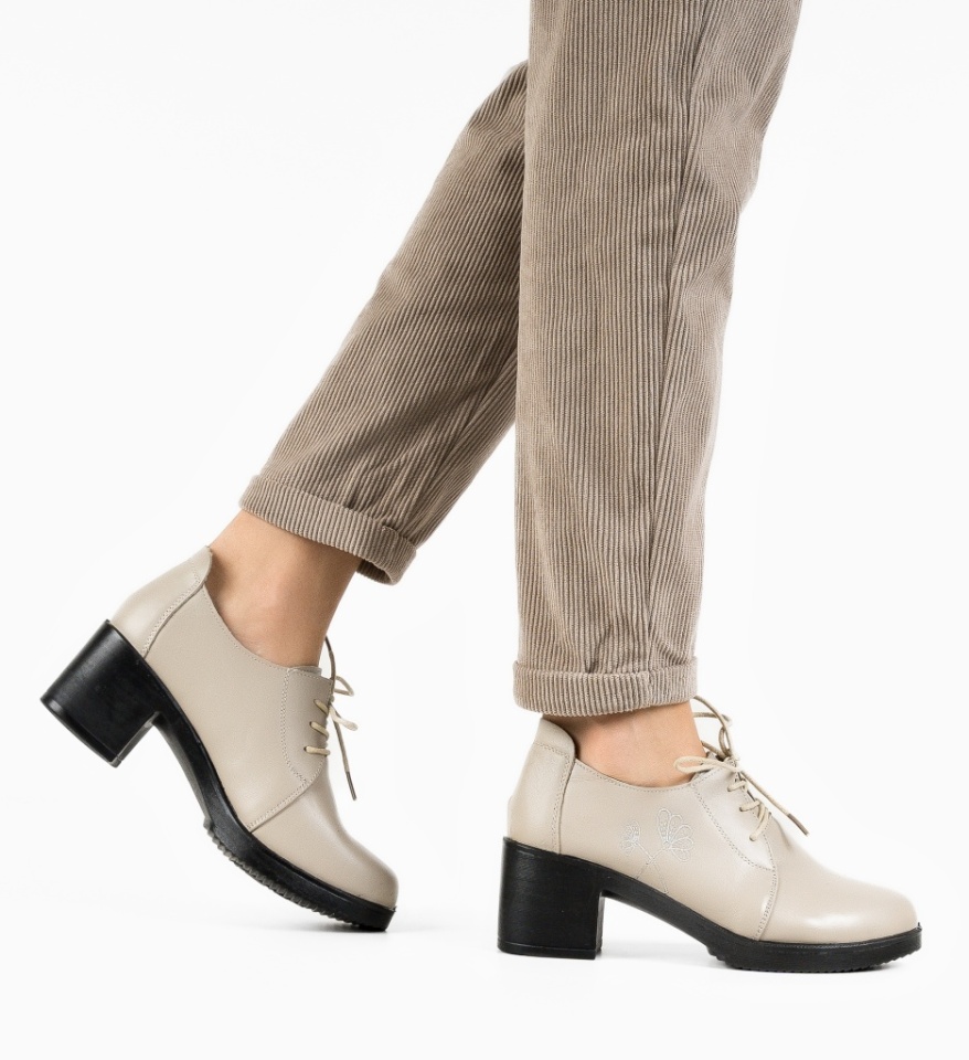 Pantofi Casual Atraxia Bej - Img 5