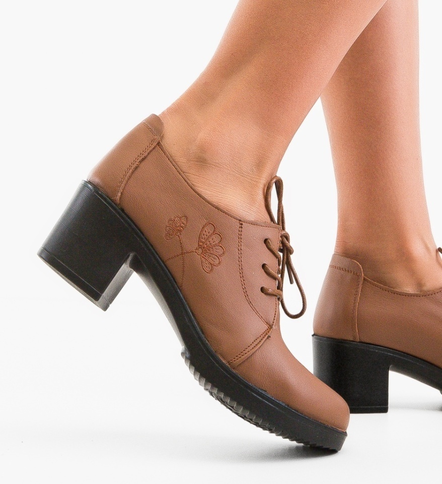 Pantofi Casual Atraxia Camel - Img 6