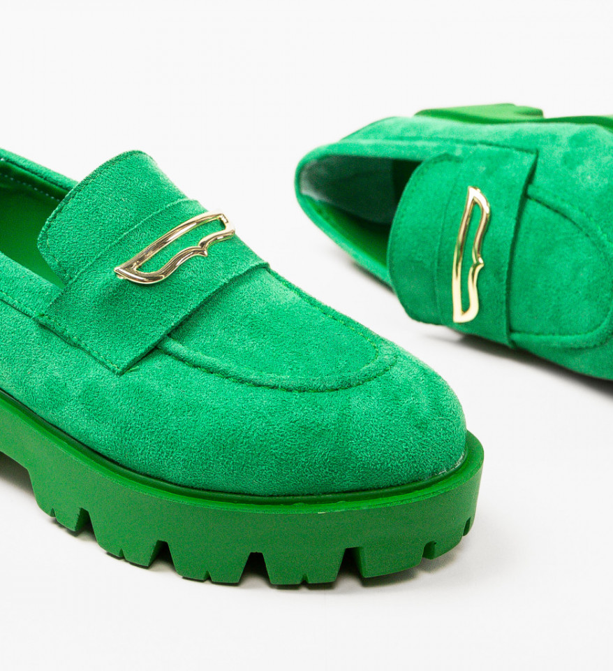 Pantofi Casual Beikrols Verzi - Img 2