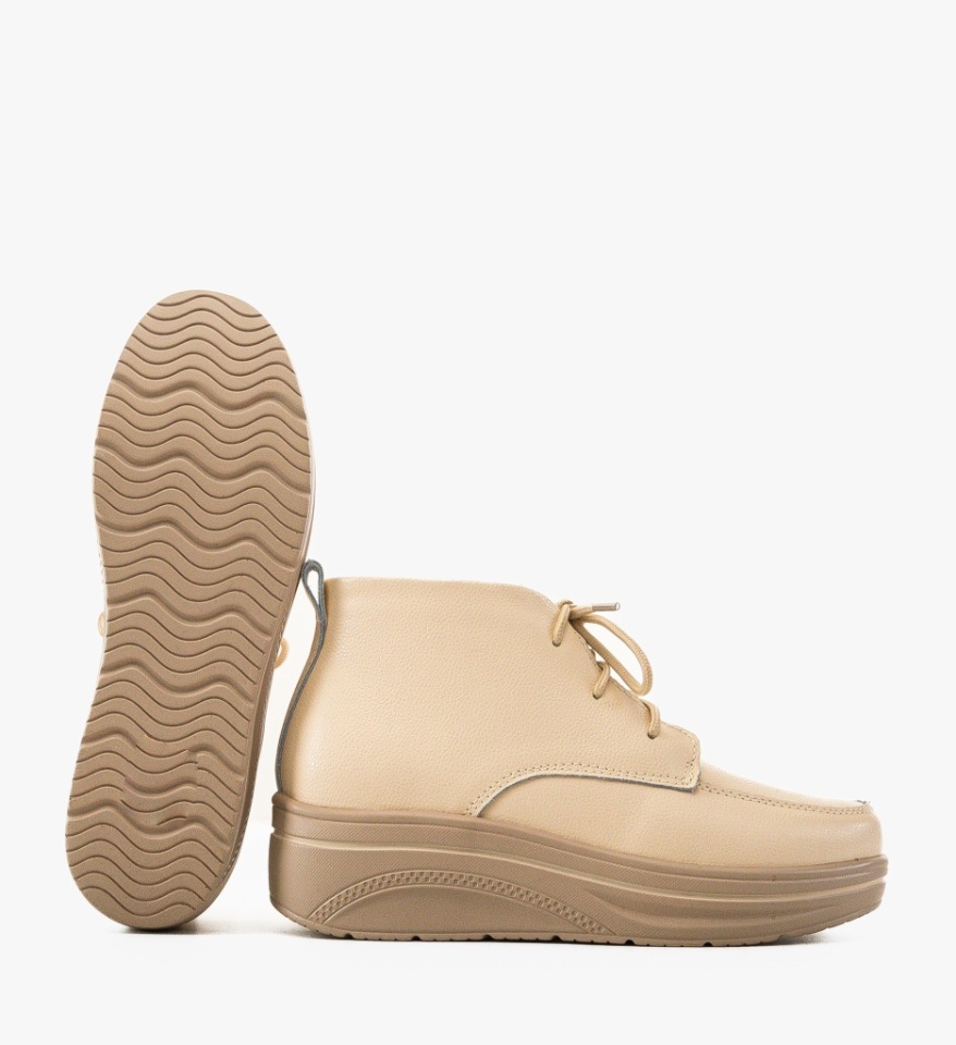 Pantofi Casual Bergamon Bej - Img 3
