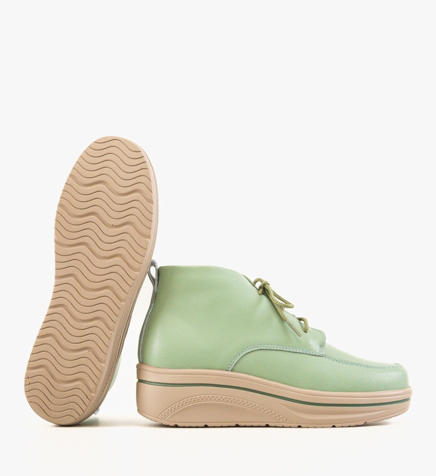 Pantofi Casual Bergamon Verzi - Img 3