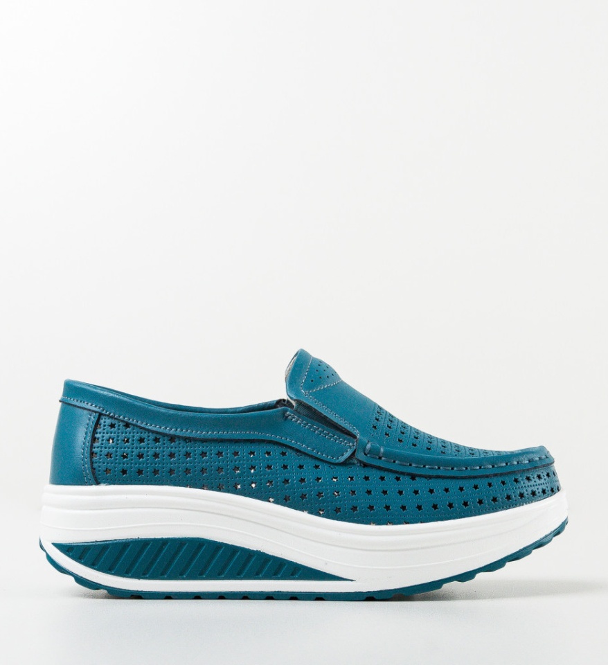 Pantofi Casual Bicaz Albastri - Img 15