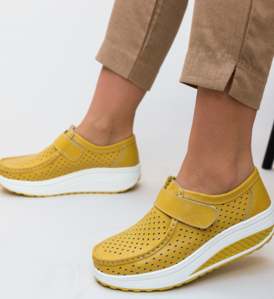 Pantofi Casual Bozta Galbeni