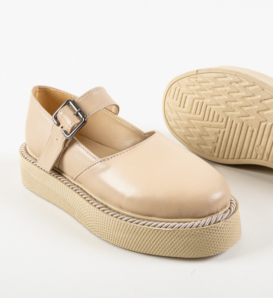 Pantofi Casual Brye Bej - Img 3