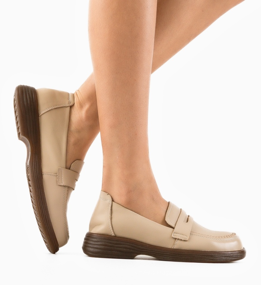 Pantofi Casual Byertes Bej - Img 12