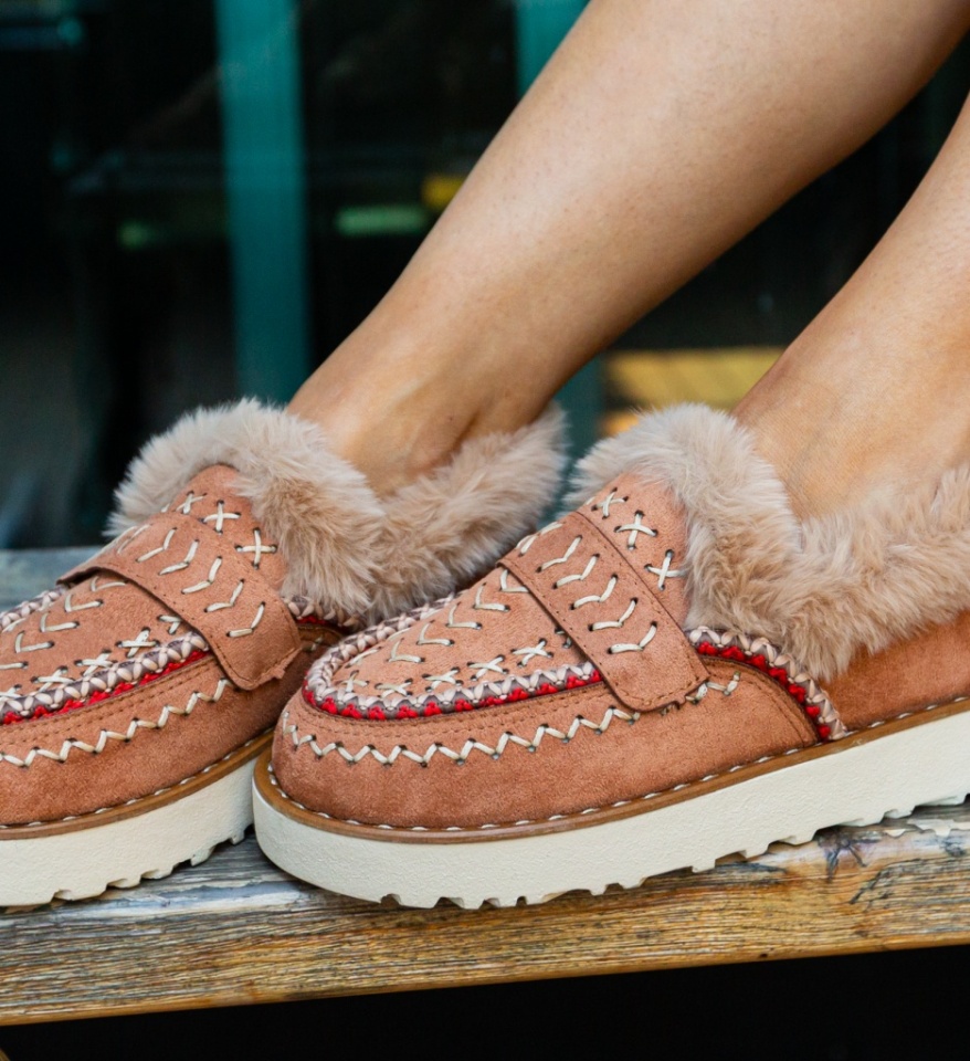 Pantofi Casual Chunky Camel - Img 3