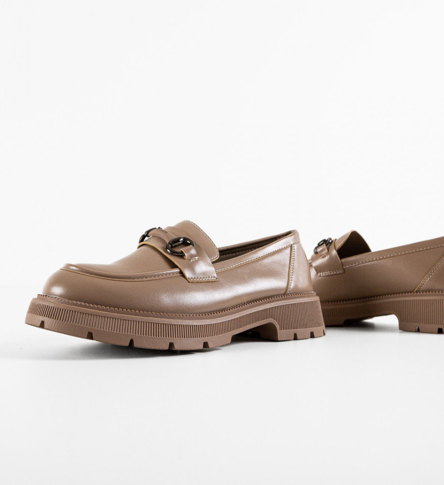 Pantofi casual dama Amazon Nude - Img 3