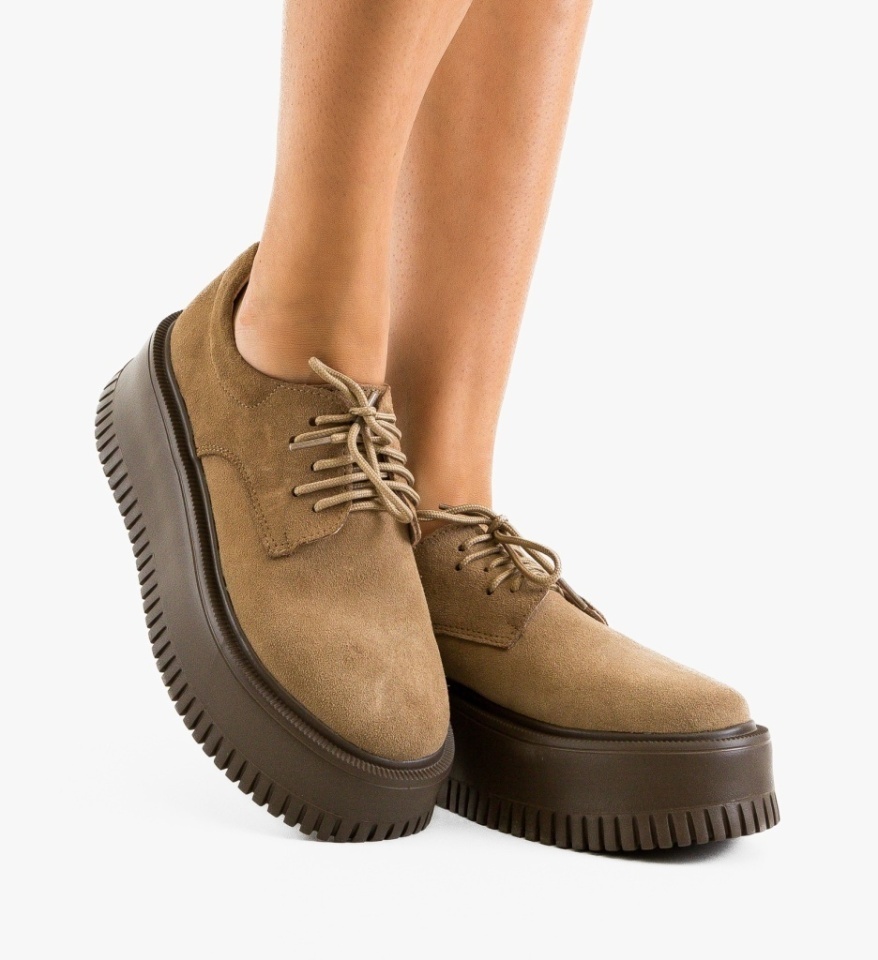 Pantofi casual dama Benve Bej - Img 4