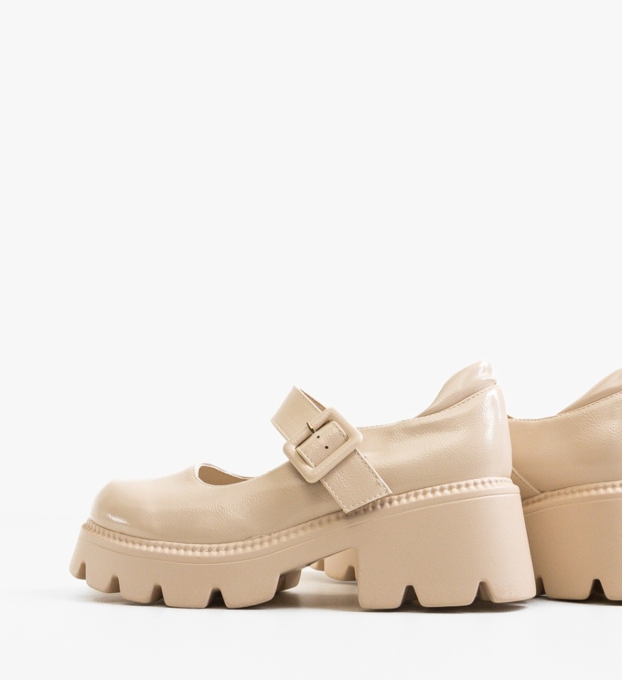 Pantofi Casual dama Bokfa Bej - Img 2