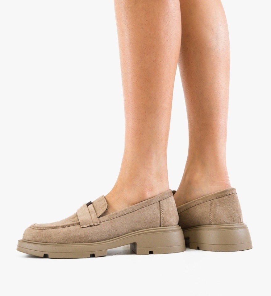 Pantofi casual dama Calform Bej - Img 4