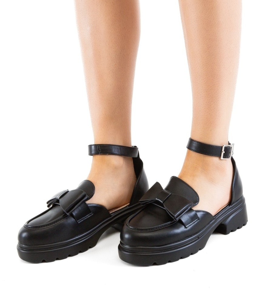 Pantofi casual dama Caradon Negri 2 - Img 2