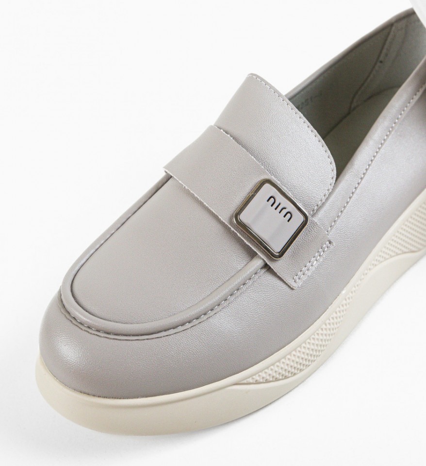 Pantofi casual dama Catlyn Gri - Img 4