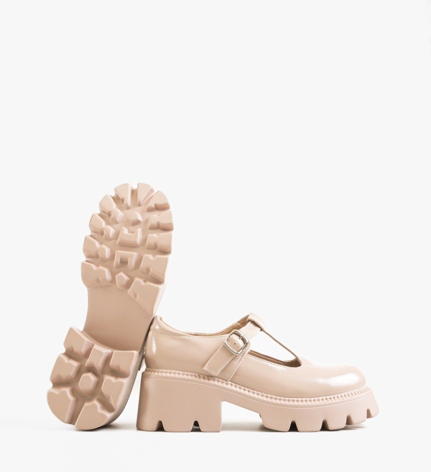 Pantofi Casual dama Fabox Bej - Img 3
