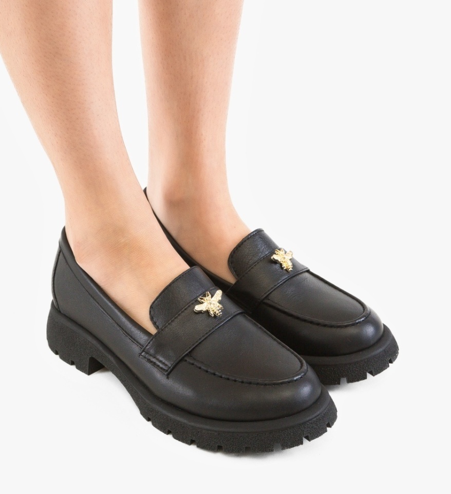 Pantofi casual dama Fosere Negri - Img 6