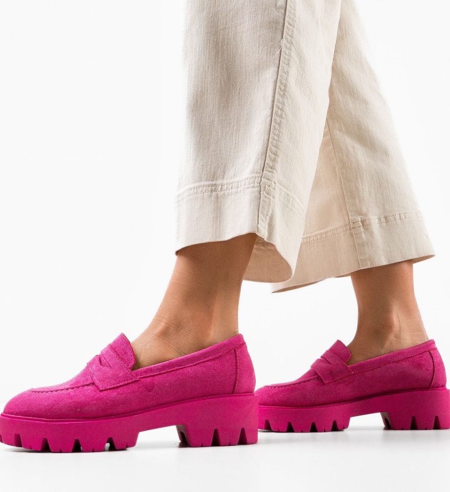Pantofi Casual dama Gyna Fuchsia - Img 6
