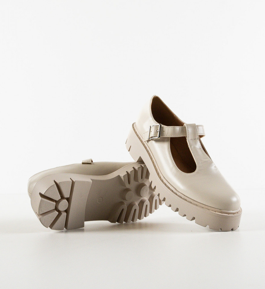 Pantofi casual dama Juan Bej - Img 3