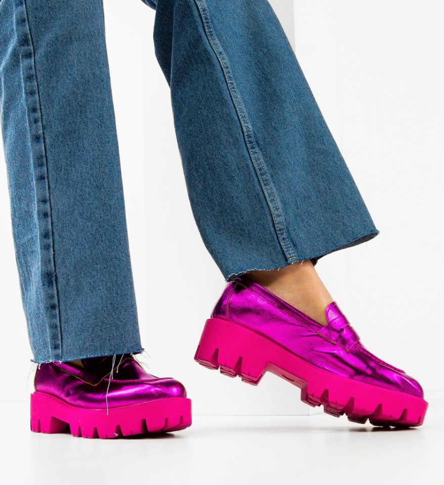 Pantofi Casual dama Kardy Fuchsia - Img 5