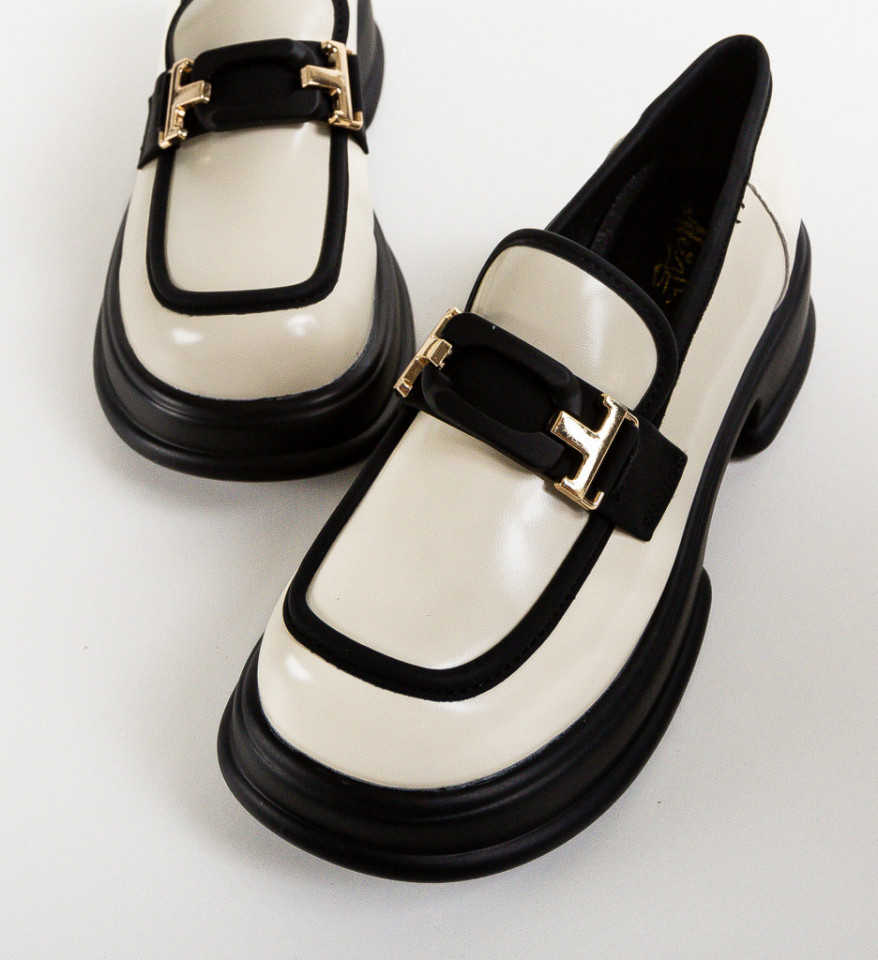 Pantofi Casual dama Maltek Bej - Img 4