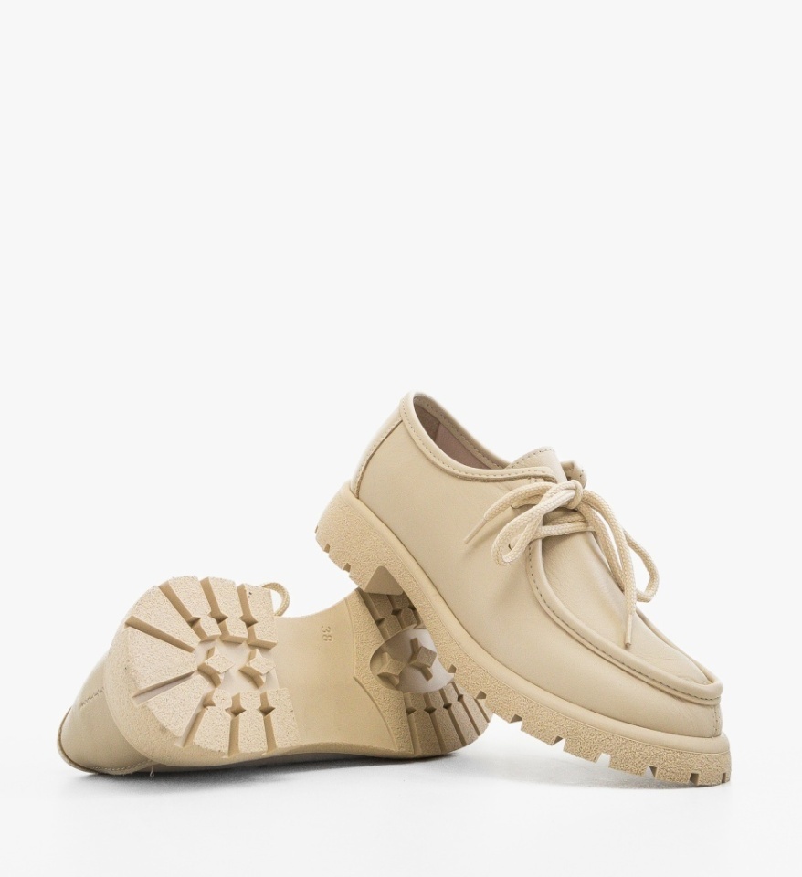Pantofi casual dama Palome Bej - Img 3