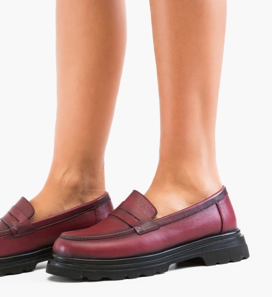 Pantofi casual dama Sheep Grena - Img 4