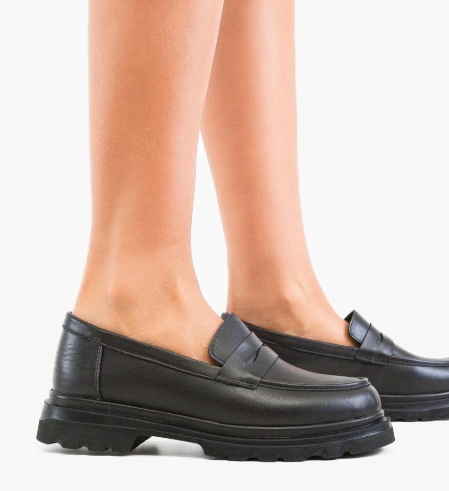 Pantofi casual dama Sheep Negri - Img 4