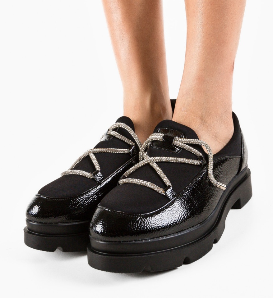 Pantofi Casual dama Stayli Negri - Img 6