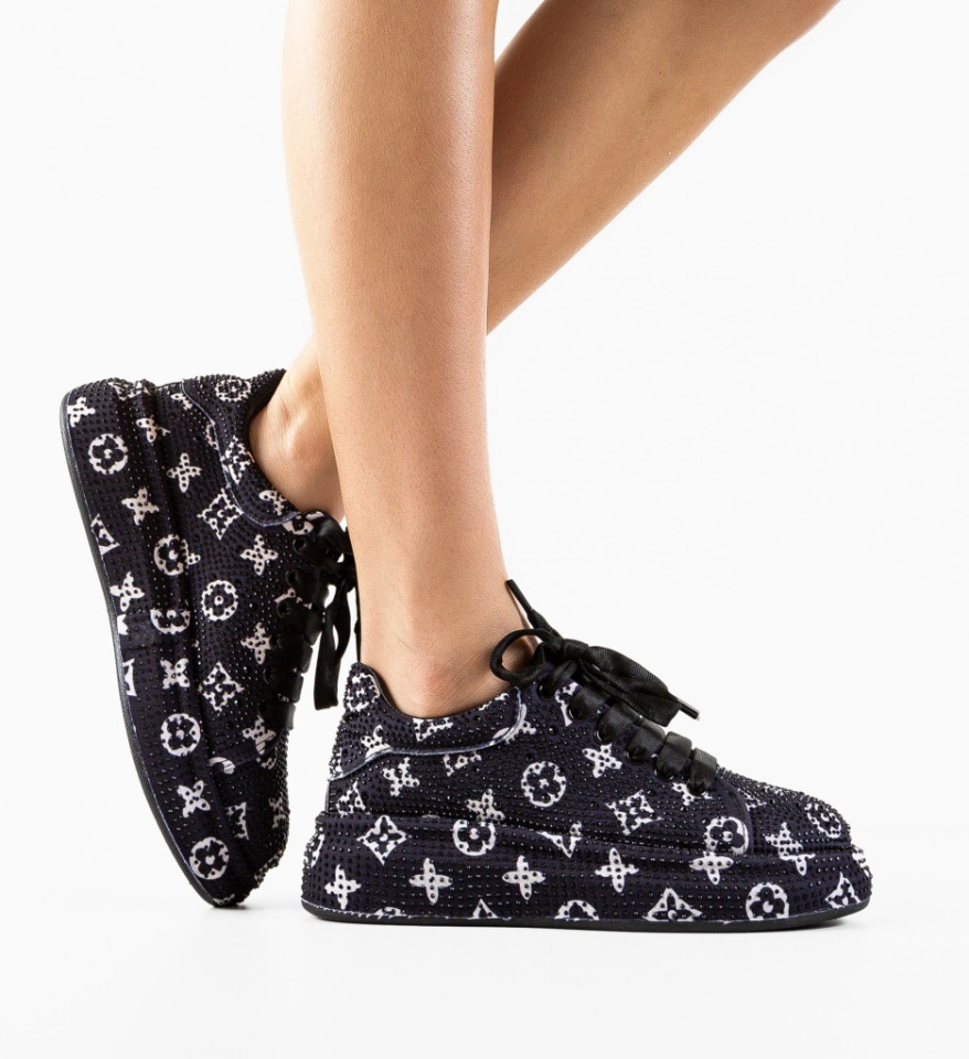 Pantofi Casual dama Urssy Negri - Img 4