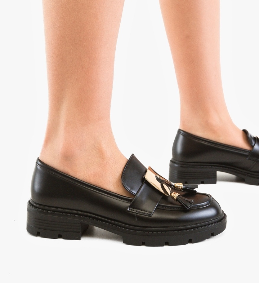 Pantofi casual dama Ymyne Negri - Img 6