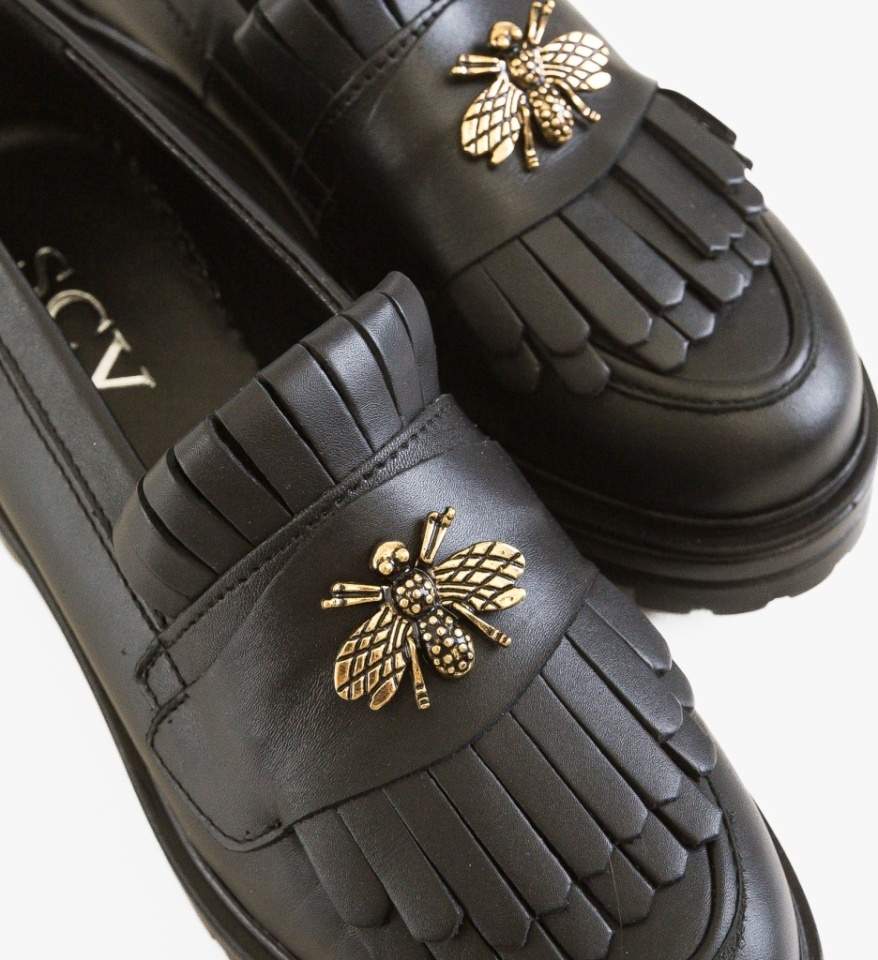 Pantofi casual dama Zenin Negri - Img 2
